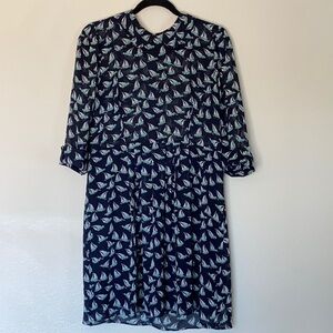 Beach Bash dress women’s pleated Peter Pan color sailboat